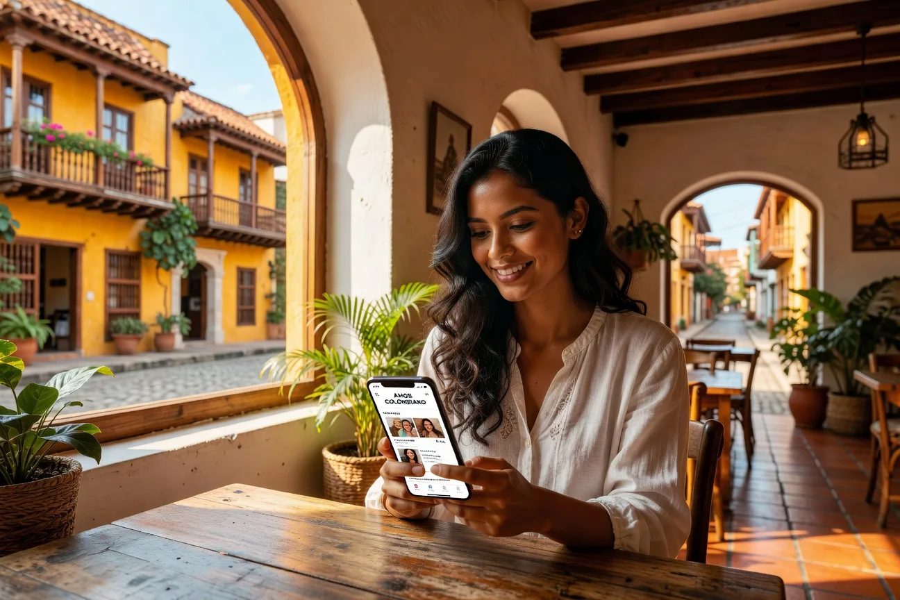 Application mobile ColombianCupid avec chat en temps reel